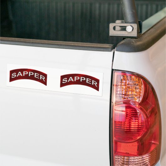 Sapper Tab-set Bumpersticker (Op Truck)