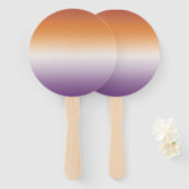 Sapphic Party Subtiele Lesbische Vlag Handwaaier (Voorkant en achterkant)