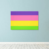 Sapphic Pride Flag Canvas Afdruk (Insitu (Houten vloer))