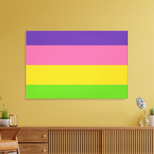 Sapphic Pride Flag Canvas Afdruk (Insitu (Woonkamer))
