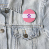 Sapphic Pride Vlag LGBT Pride Ronde Button 5,7 Cm (In situ)