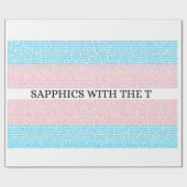 Sapphics met het T 3.0 Wrapping Paper Cadeaupapier (Vlak)