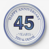 Sapphire 45th Jubileum Paper Bord (Voorkant)