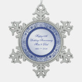 Sapphire 45th Wedding Jubileum Ornament (Voorkant)