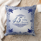Sapphire 45th Wedding Jubileum Sierkussen (Deken)