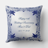 Sapphire 45th Wedding Jubileum Sierkussen (Achterkant)