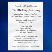 Sapphire 65e anniversaire Mariage Invitations
