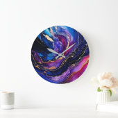Sapphire Amethyst Horloge d'encre d'alcool (Maison)