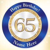 Sapphire Bleu pas cher, Stickers 65e anniversaire