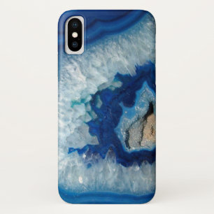 Sapphire Blue Agate Geode iPhone X Hoesje