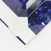 Sapphire Blue Fleece Deken (Hoek)