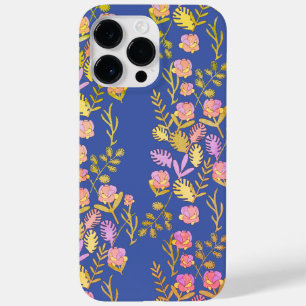 Sapphire Blue Floral Botanical Bliss Telefoon Case