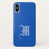 SAPPHIRE BLUE Solid Arrière - plan iPhone X Coque (Dos)