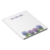 Sapphire Blues Hydrangea Notitieblok (Schuin)