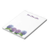Sapphire Blues Hydrangeas Notepad Notitieblok (Gedraaid)