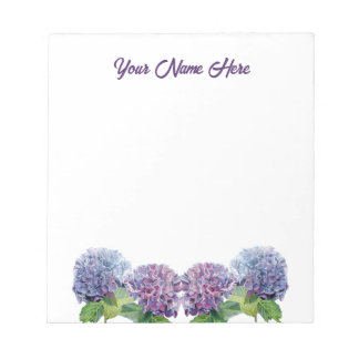 Sapphire Blues Hydrangeas Notepad Notitieblok