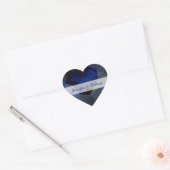 Sapphire Coeur Personnalisé Mariage Sticker (Enveloppe)