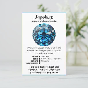 Sapphire Crystal Betekenis Kaart