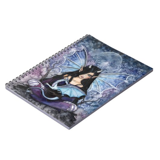 Sapphire Dragon Fairy Notitieboek (Linkerzijde)