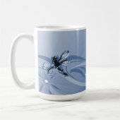 Sapphire Dragonflies Coffee Mug (Gauche)