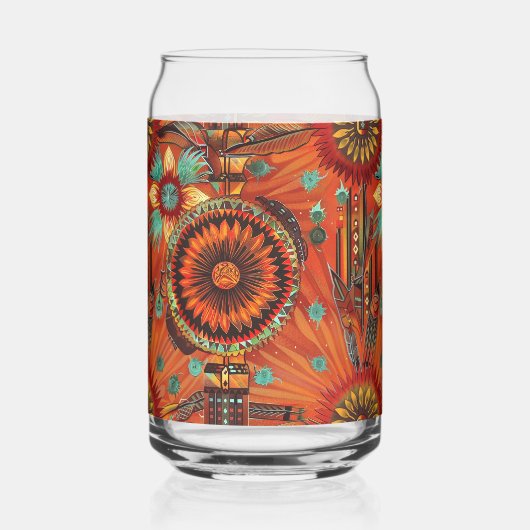 Sapphire élégant "Echos complexes" Imprimé Can Gl (Recto)