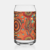 Sapphire élégant "Echos complexes" Imprimé Can Gl (Verso)