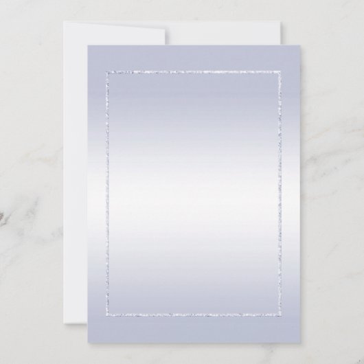 Sapphire Gem & Glitter & 1st Wedding Kaart (Achterkant)