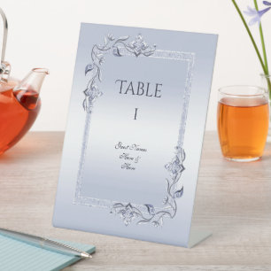 Sapphire Gem & Glitter 45th Wedding Jubileum Reclamebord Met Voetstuk