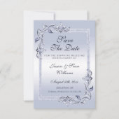 Sapphire Gem & Glitter 45th Wedding Jubileum S Save The Date (Voorkant)