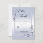Sapphire Gem & Glitter 45th Wedding RSVP (Voorkant)