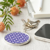 Sapphire Gemstone Blue Sleutelhanger (Zijkant)