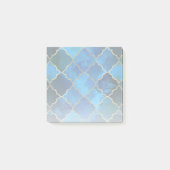 Sapphire Gemstone & Gold Moroccan Tegel Pattern Post-it® Notes (Voorkant)