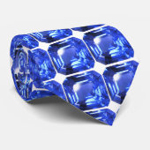 Sapphire Gemstone Sky Blue Stropdas (Opgerold)