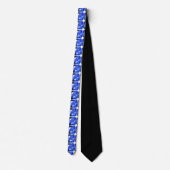 Sapphire Gemstone Sky Blue Stropdas (Achterkant)