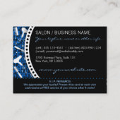 Sapphire Glam Custom Salon Loyalty Punch Card (Achterkant)