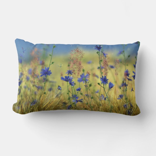 Sapphire & Gold Pillow Kussen (Voorkant)