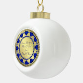 Sapphire HeartGold-keramisch Ornament (Rechts)