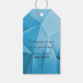 Sapphire Jewel Tones Wedding Gift Labels Cadeaulabel (Voorkant)