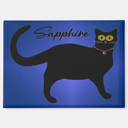 Sapphire Kitty Magnet (Recto)