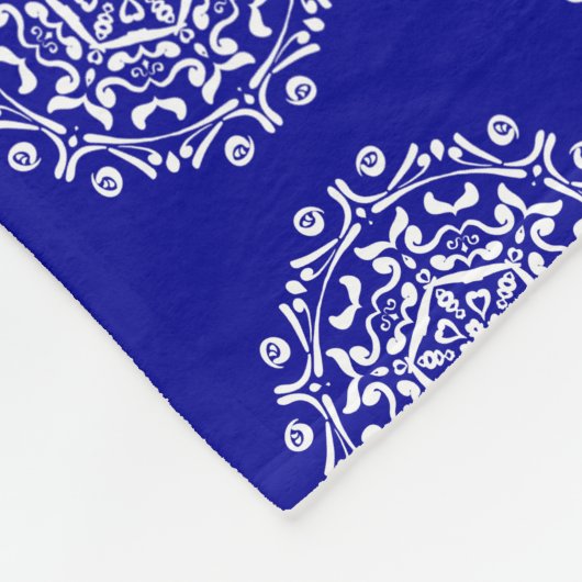 Sapphire Mandala Fleece Deken (Hoek)