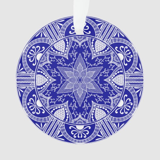 Sapphire Mandala Ornament (voorkant)