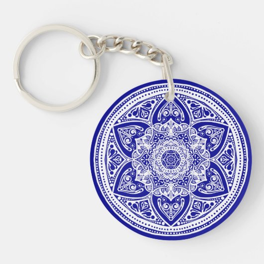 Sapphire Mandala Sleutelhanger (Voorkant)