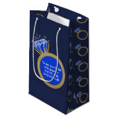 Sapphire mariage Anniversaire 45 ans sac cadeau (Devant Angle)