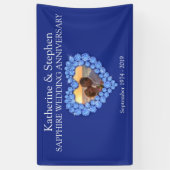 Sapphire Mariage anniversaire bannière bleue (Vertical)