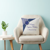 Sapphire Mariage Anniversaire Jeu Oreiller (Chaise)