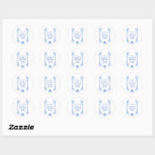 Sapphire Mariage Sticker Sells Sollwork Design (Feuille)