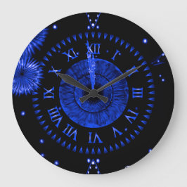 Sapphire Midnight Clock Grote Klok