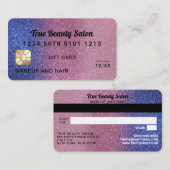 Sapphire Parties scintillant rose Certificat cadea (Devant / Derrière)