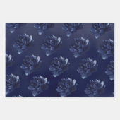 Sapphire Peony Wedding Inpakpapier Vel (Voorkant 3)