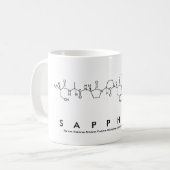 Sapphire peptide nom mug (Devant gauche)
